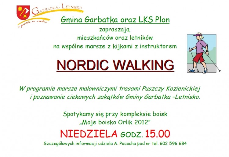 Nordic Walking dla każdego – zaproszenie Zapraszamy na marsze z instruktorem