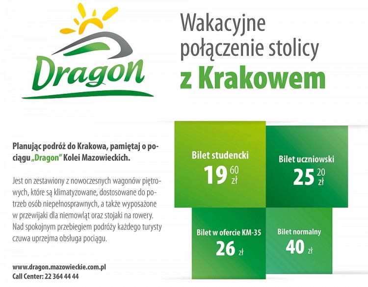 Słoneczny i Dragon – wakacyjne połączenia Warszawy z Trójmiastem i Ustką