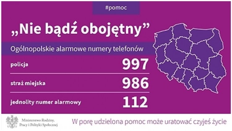 Nie bądźmy obojętni na ludzi potrzebujących pomocy!