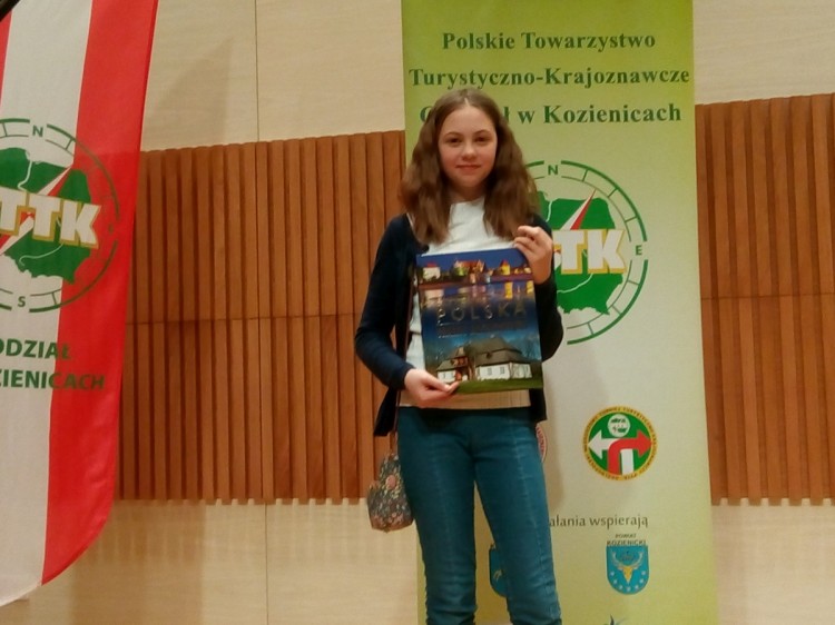 Maria Mieczyńska laureatką laureatką etapu powiatowego Konkursu Turystyczno-Krajoznawczego „Poznajemy Ojcowiznę”