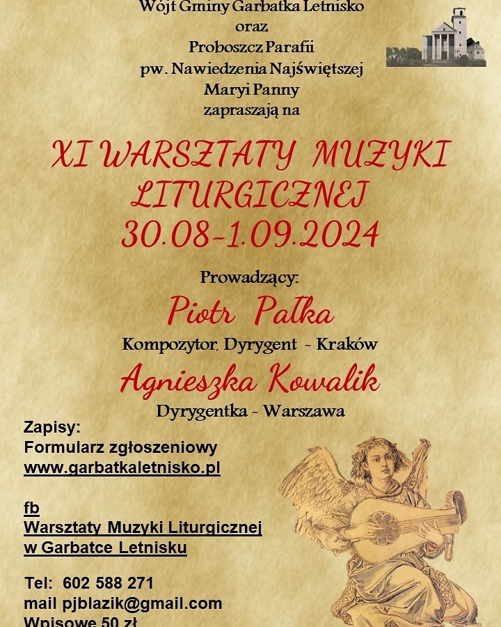 Zapisy na XI Warsztaty Muzyki Liturgicznej w Garbatce-Letnisko