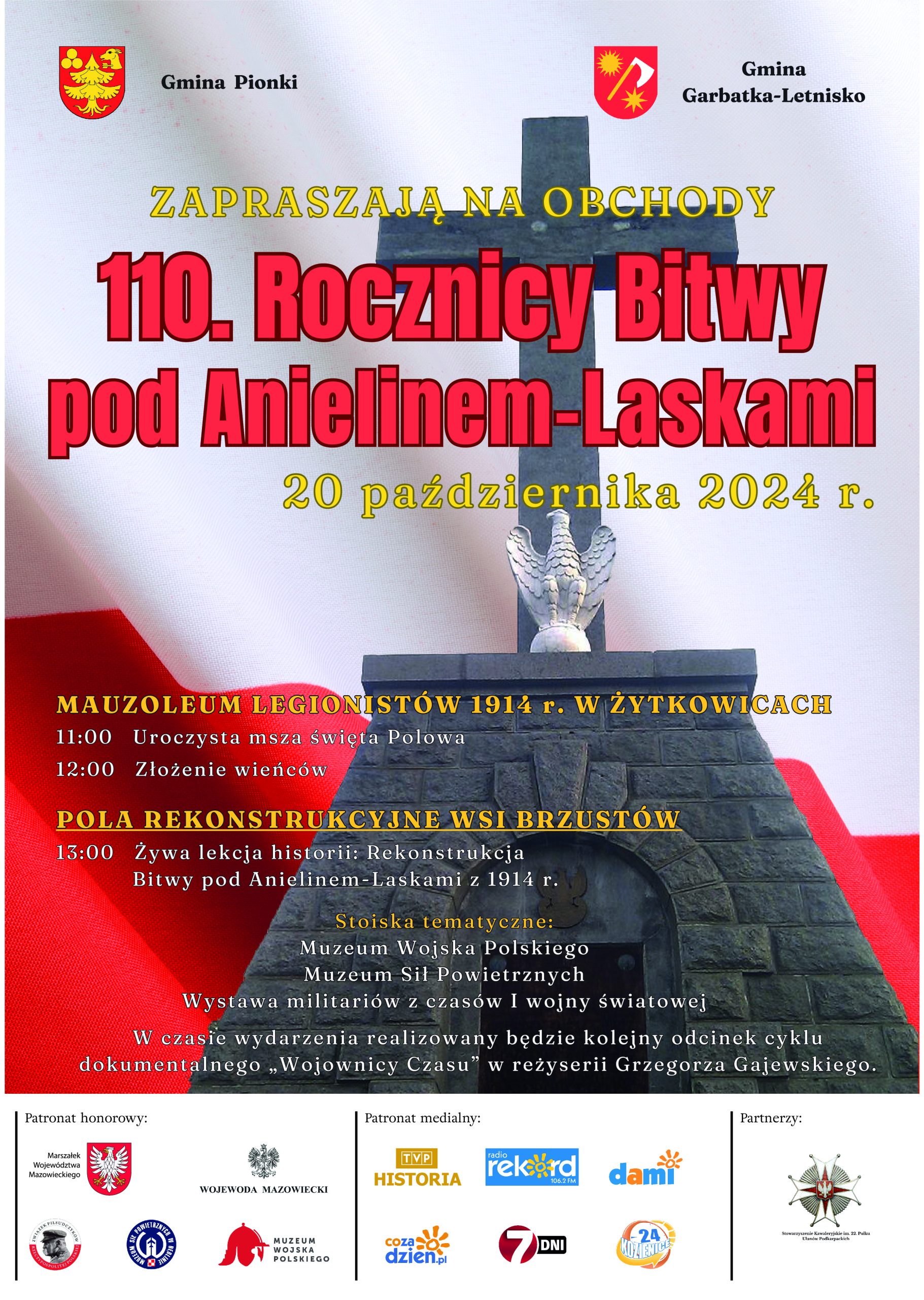 Obchody 110. Rocznicy Bitwy pod Anielinem-Laskami