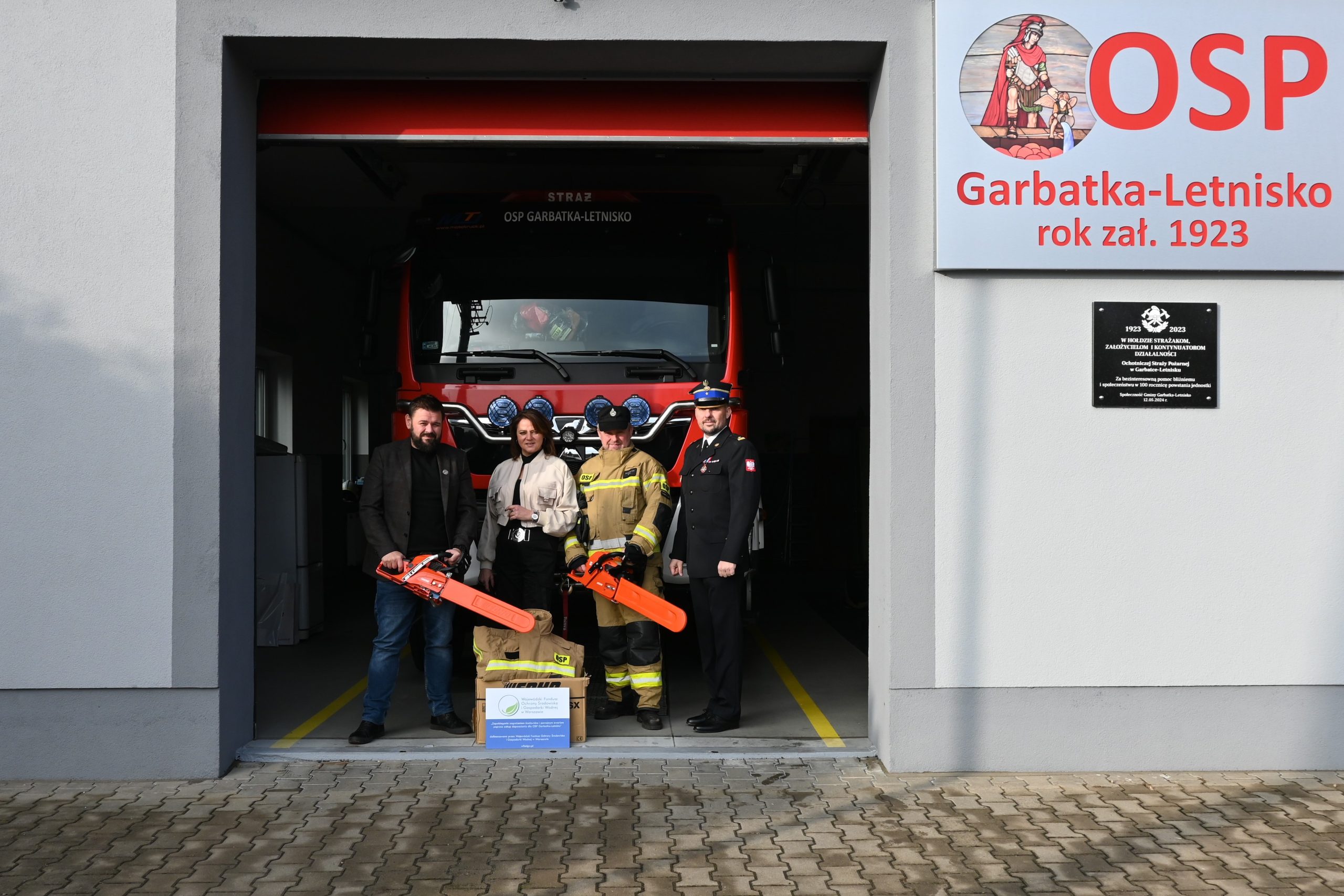 Nowy sprzęt już rękach strażaków OSP Garbatka-Letnisko